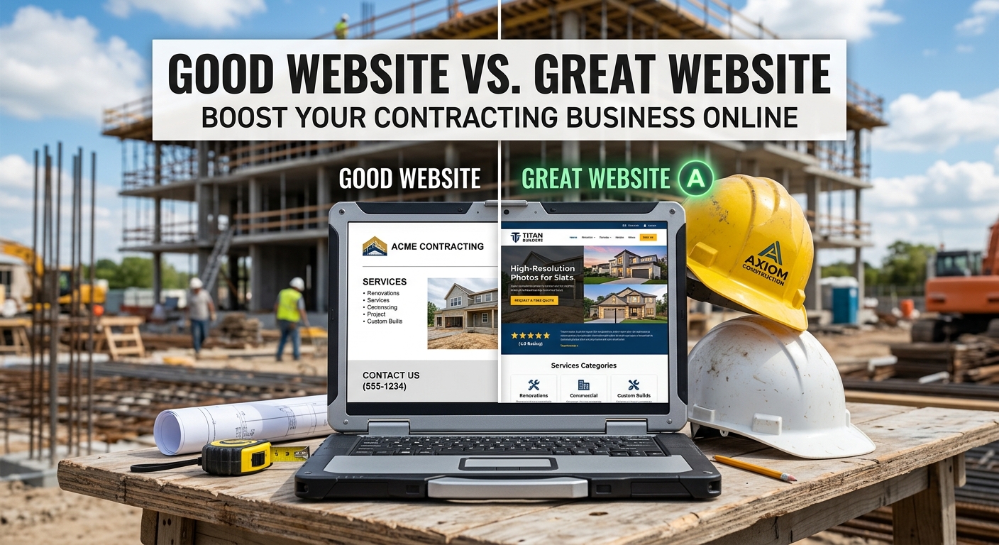 Good contractor websites vs great ones